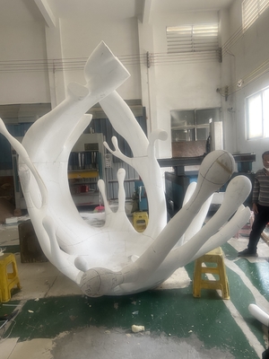 Large EPS Abstract Water Wave Sculpture Customize Polishing Surface