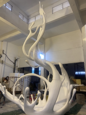 Large EPS Abstract Water Wave Sculpture Customize Polishing Surface