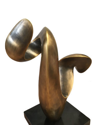 Smooth Curves Copper Art Sculpture Old Bronze Garden Ornaments Sculptures