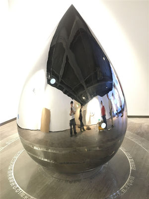 Custom Metal Outdoor Abstract Sculpture Stainless Steel Mirror Water Drop Sculpture
