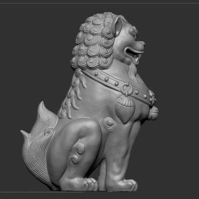 Abstract bronze lion sculpture in bronze outdoor courtyard decoration sculpture