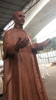 Religious Figures Copper Famous Portrait Sculpture For Exhibition Hall