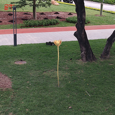 Public Art Lotus Flower Leaf Outdoor Plant Petal Sculpture Cast Copper Nelumbo Nucifera Gaertn Metal Statue