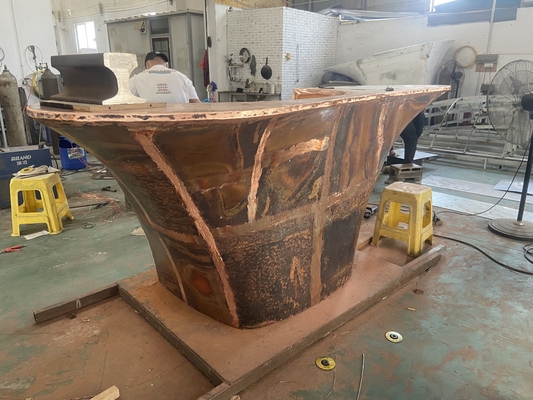OEM Tembaga Seni Patung Interior Furnitur Hotel Resepsi