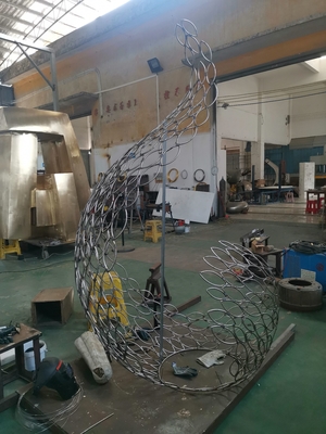 Konstruksi Kerangka Custom Sculpture Baja tahan karat Stabilitas tinggi